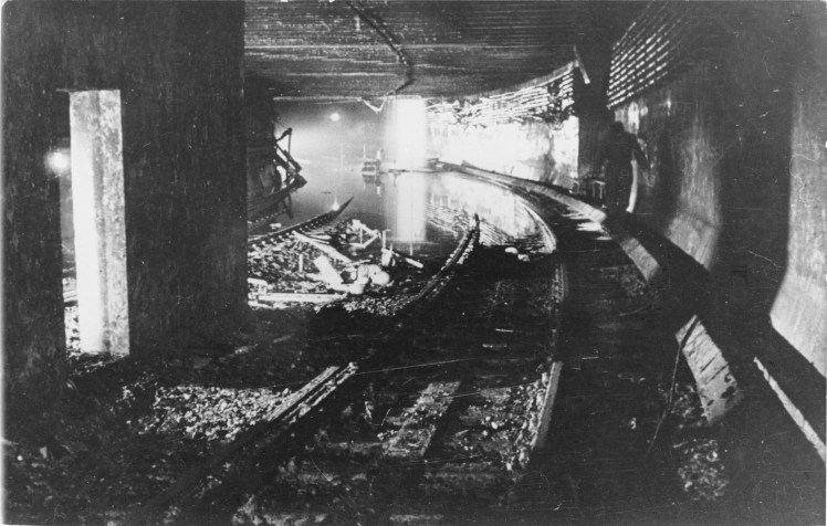 Berlin, gesprengter S-Bahn-Tunnel